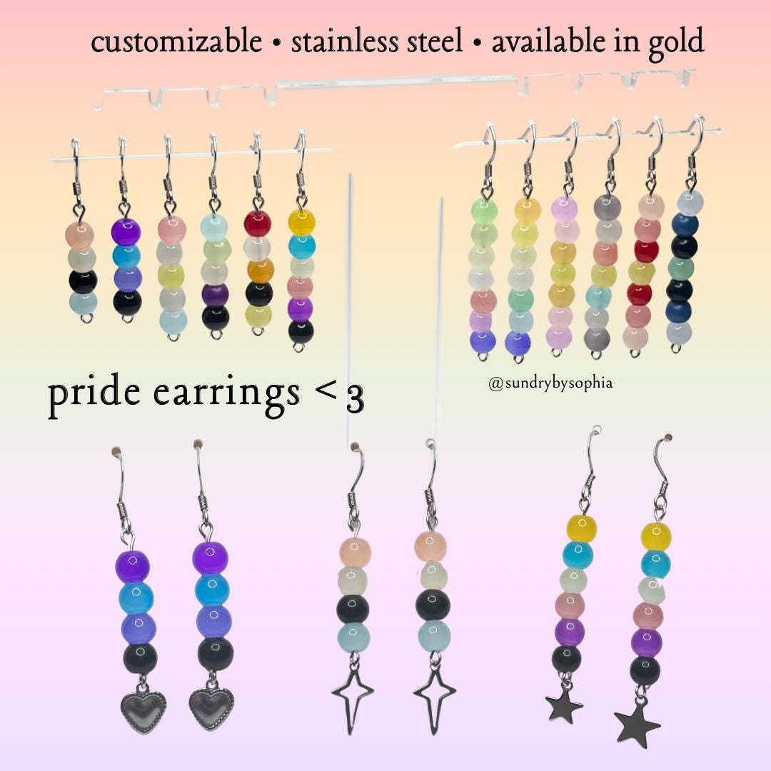 Pride Earrings - Alexigender, Abrogender, Mutogender, Genderfae ...