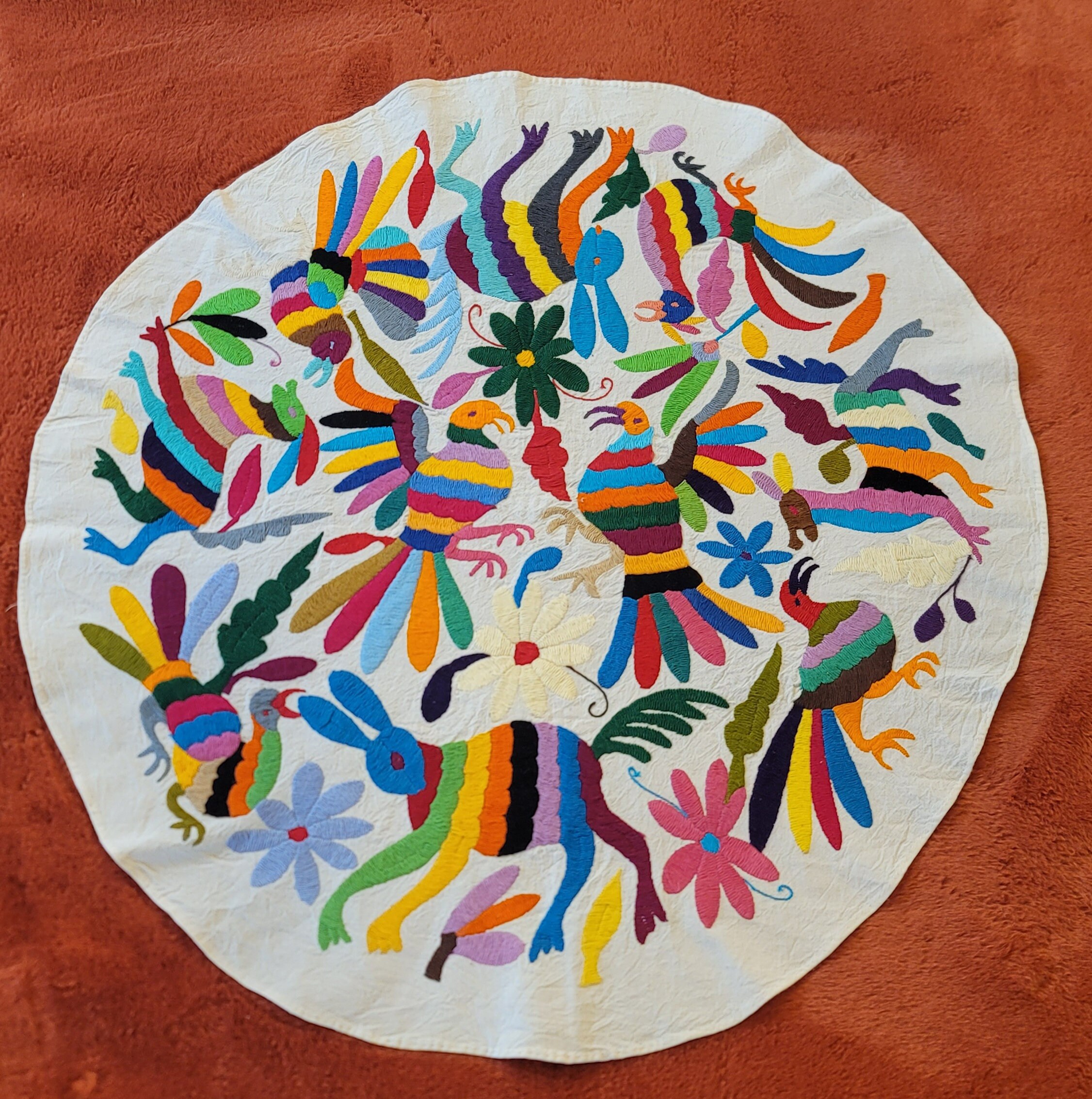 Mexican embroidered tapestry hotsell