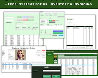Business Ops Suite – Excel Templates for HR, Inventory & Invoice Management | 3-in-1 System | No Subscription