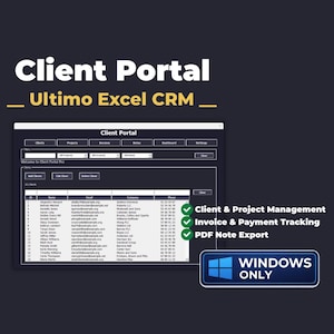 Portal del Cliente Pro: CRM de Excel para autónomos y pequeñas empresas