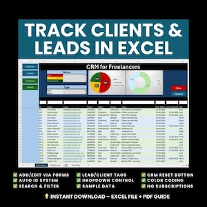 Excel CRM for Freelancers – Track Leads and Clients with Forms and Automation
