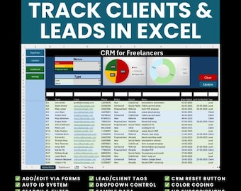 Excel CRM for Freelancers – Track Leads and Clients with Forms and Automation
