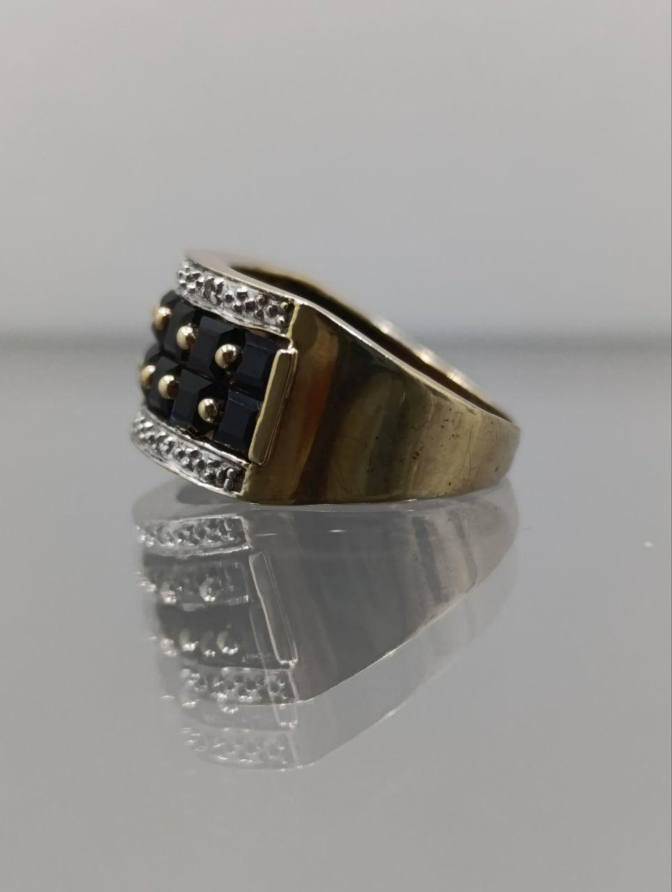 9ct Gold Sapphire Ring - Size K