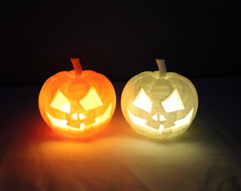 Vibrant Pumpkin Tealight Holders for Festive Halloween Ambiance
