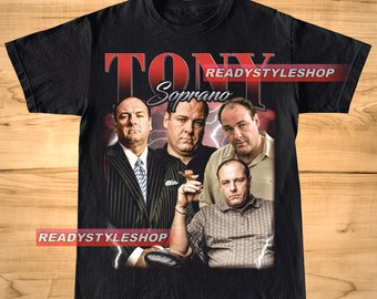 T-shirt vintage Tony Soprano, t-shirt graphique unisexe homme et femme, chemise James Gandolfini