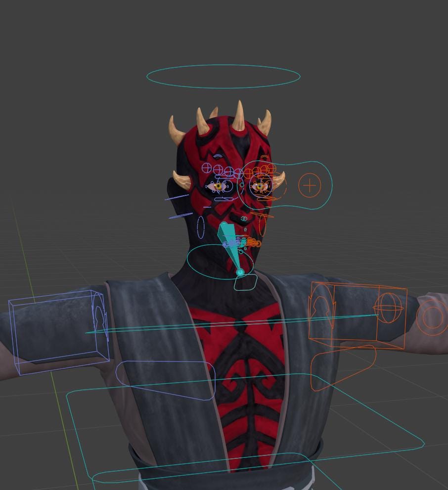 Darth Maul (clone Wars) Rig - Etsy