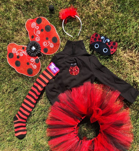 Tamaño 5T Ladybug Tutu Traje para Halloween o Vestir Alas - Etsy México Tamaño 5T Ladybug Tutu Traje para Halloween o Vestir Alas - Etsy México