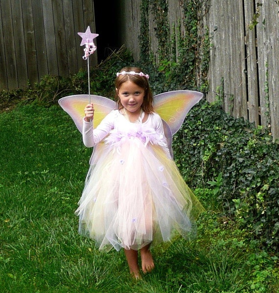 Halloween Fairy Princess Tutu Dress Wings, Wand, Headpiece - Etsy