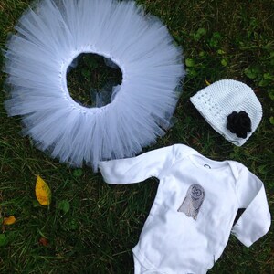 Costume da fantasma di Halloween per neonato, cappello, tutù, fiocco e maglietta