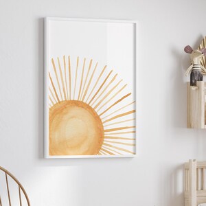Boho Nursery Sun print, sunshine print, Gender neutral Nursery, Nursery shelf print, Nursery decor, Sunshine print, Printable nursery art