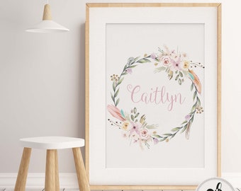 nursery wall art personalised