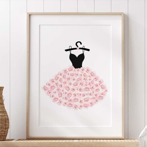 Teenage Girl Wall Art Fashion Wall Art Fashion Print Etsy