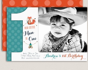 baby boy invitation 1st birthday boy invitation boy etsy