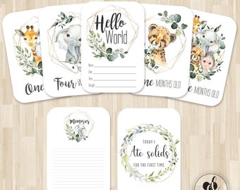 baby milestone cards etsy