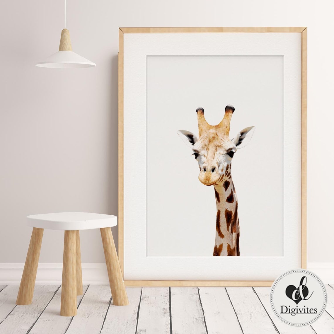 Baby Boy Girl Nursery Decor Baby Giraffe Print Baby Animal - Etsy