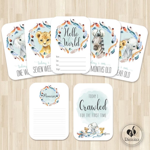 etsy milestone cards