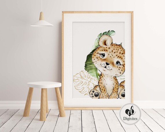 Decoration De Creche Bebe Garcon Fille Leopard Nursery Etsy Canada