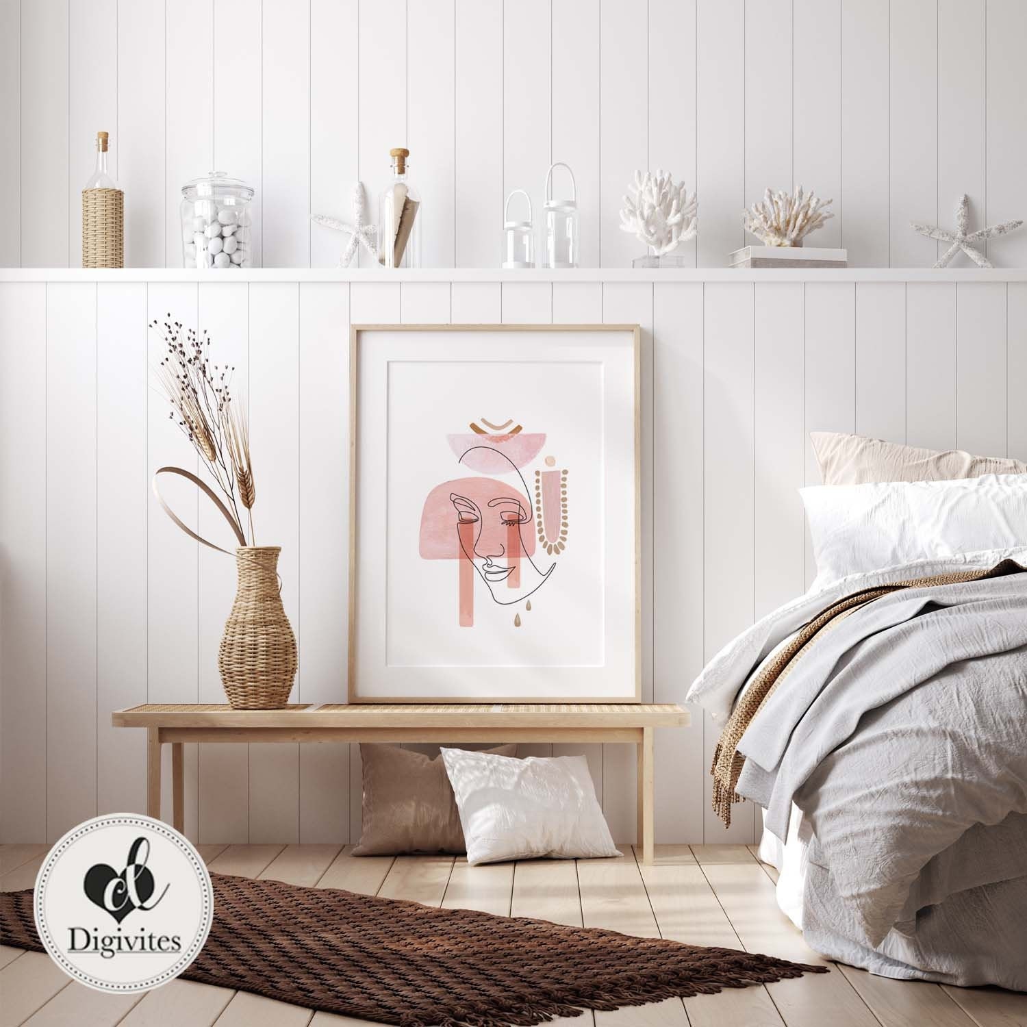 Abstract woman Wall Art print. Bedroom Wall Art Living room | Etsy