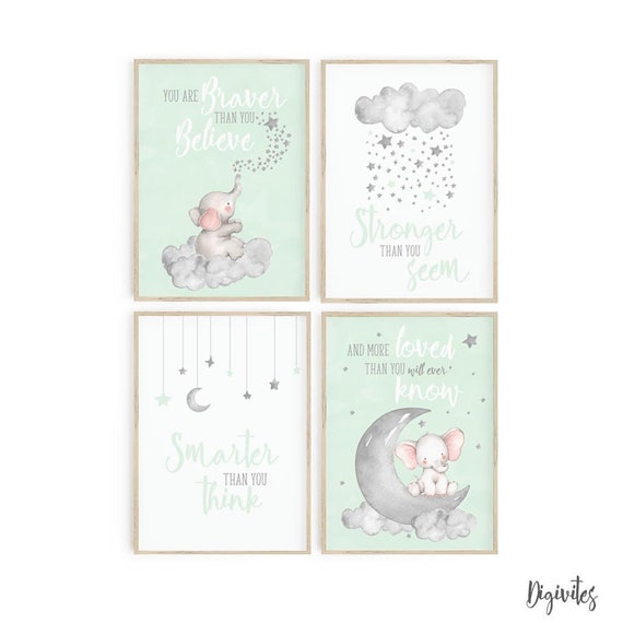 elephant nursery wall decor