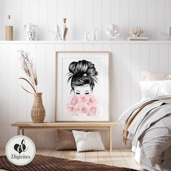  Drsoum Glam Pink Fashion Wall Decor - Woman Makeup