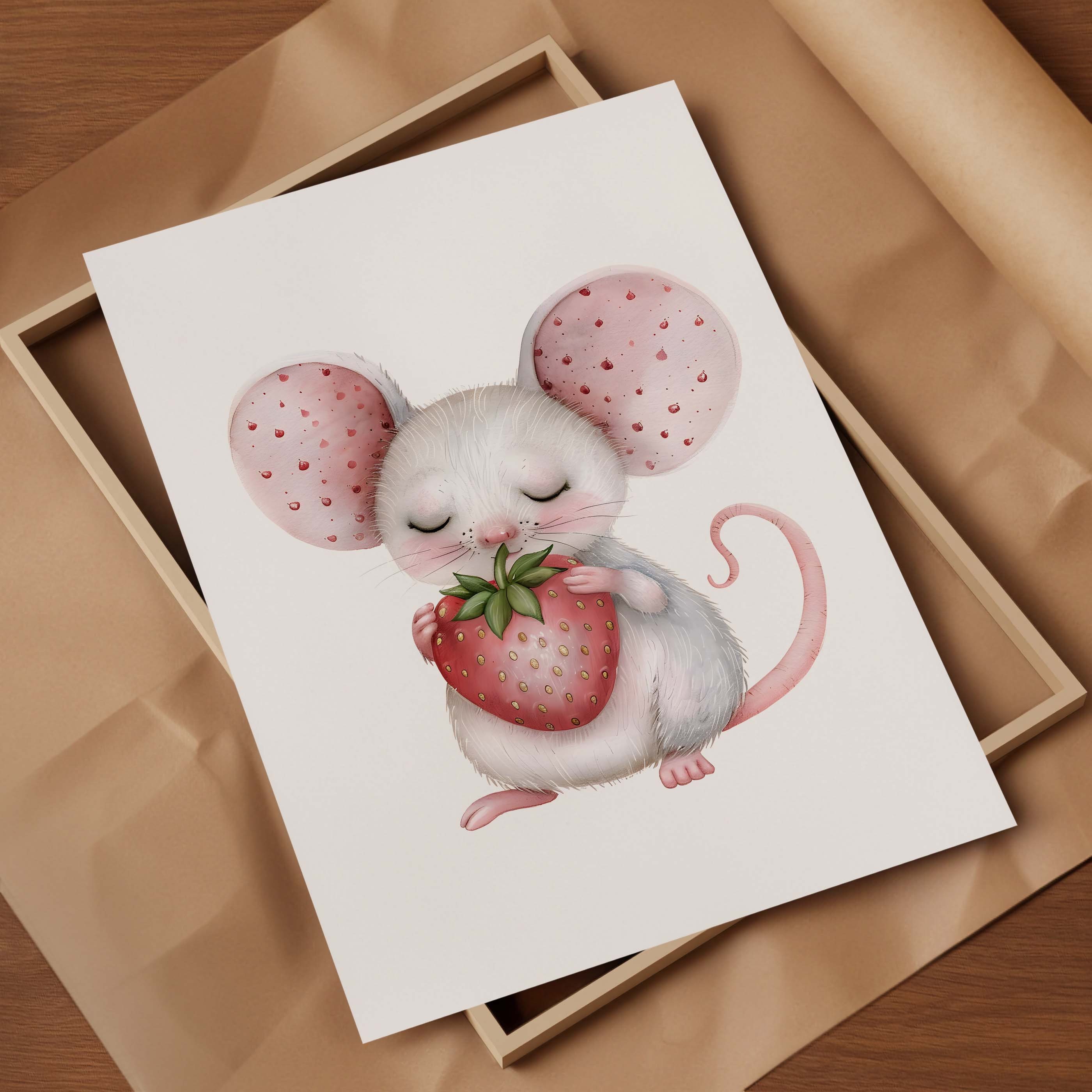 Fairy Fae Greetings Card - Berry Mouse Fairy Fae Greetings Card - Berry Mouse