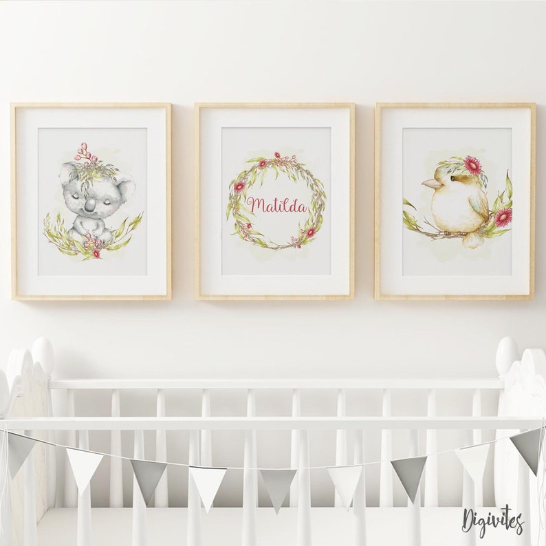 Nursery Wall Art Prints. Baby Nursery decor. Australian | Etsy
