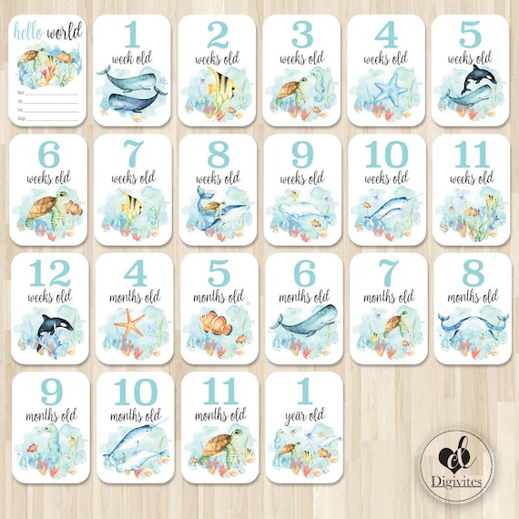Milestone Cards Week Newborn Milestones Baby Milestones And