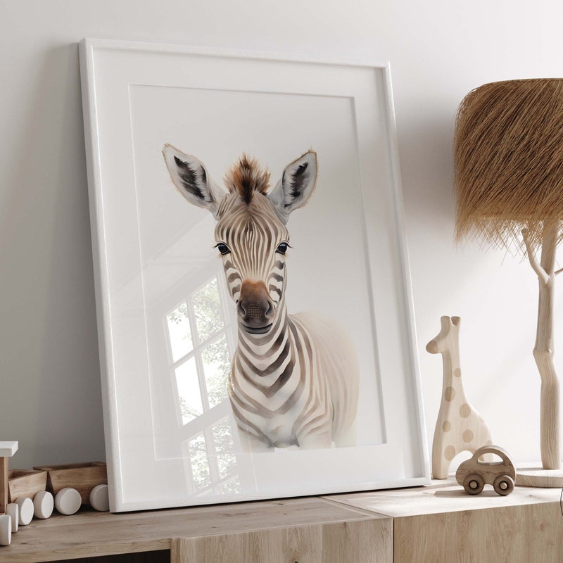 View of Zebra Nursery - Etsy