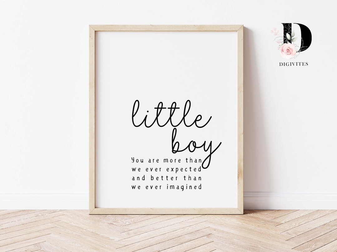 Baby Boy Nursery Wall Art Quote Print Printable Wall Art Boys Room Baby Boy Nursery Wall Art Quote Print Printable Wall Art Boys Room