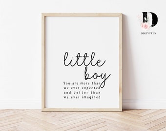 Baby Boy Quote Print, Nursery Wall Art (Digital Download)