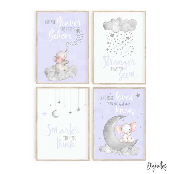 baby girl elephant nursery decor