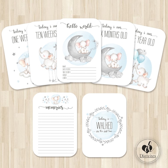 Etsy baby hotsell milestone cards