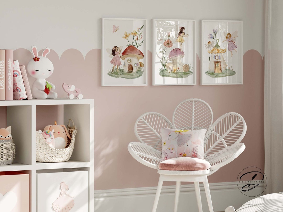 Fairy Garden Nursery Prints, Girls Room Decor (digital Download) - Etsy