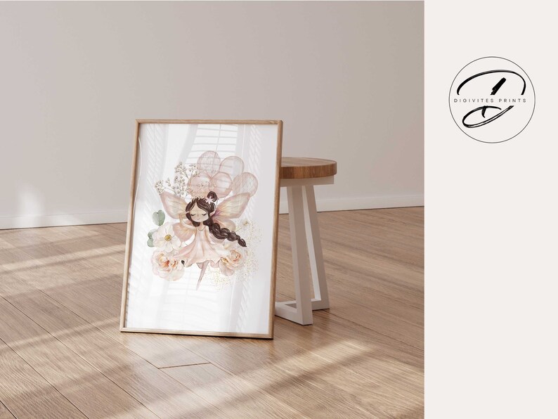 Fairy Nursery Wall Art Set of 3, Personalised Name Print, Baby Girl ...
