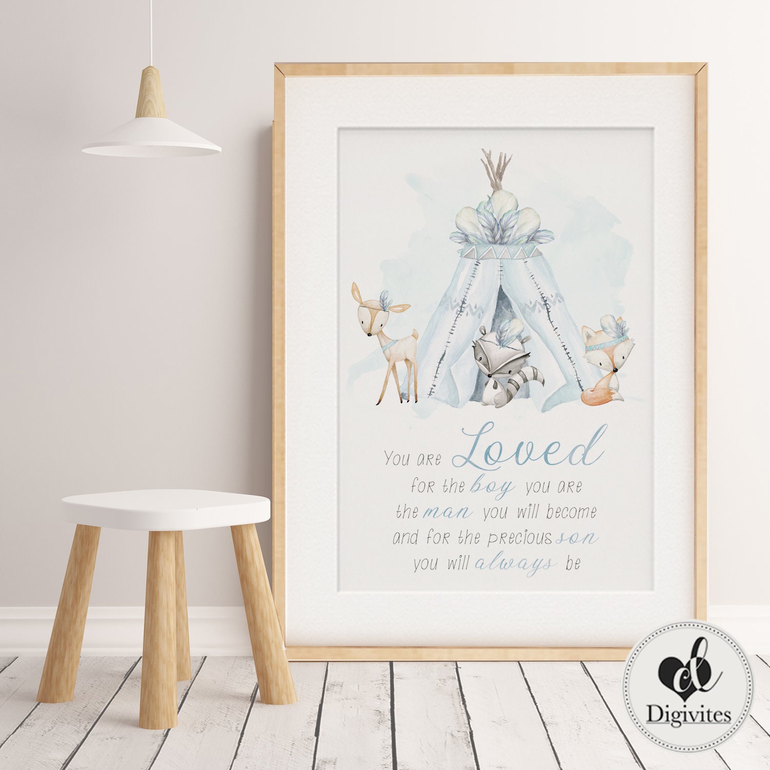 Decoración de la guardería del niño. Boho Woodland Animal | Etsy