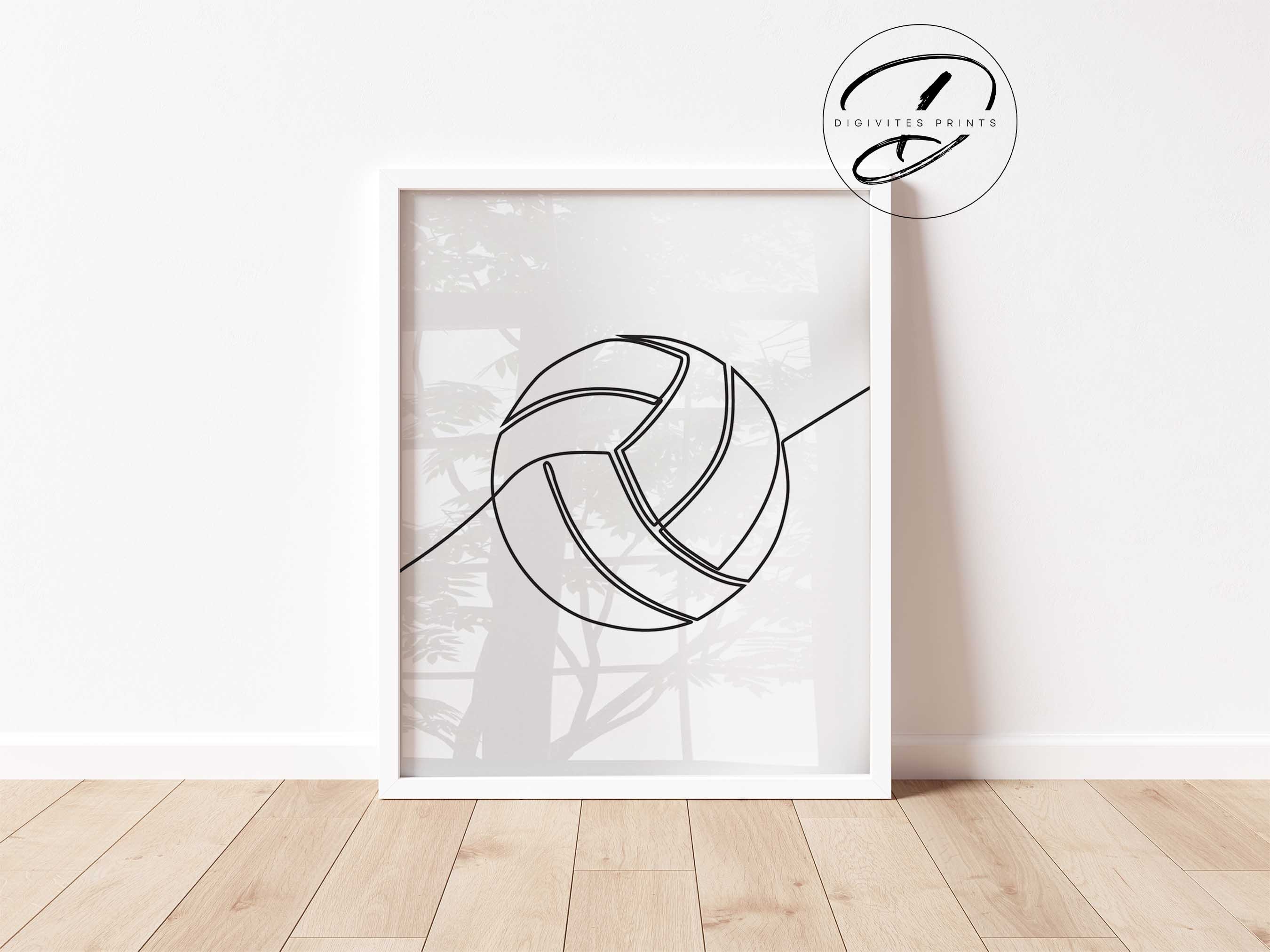 版画 Unicorn Volleyball print Volleyball Unicorn