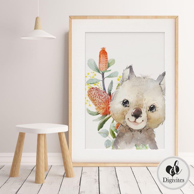 Australian Animal Nursery Prints, Set of 6, Koala, Kangaroo Etsy — free download