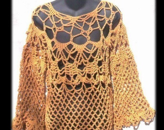 Boho HIPSTER Crochet Tunic Pattern | Etsy
