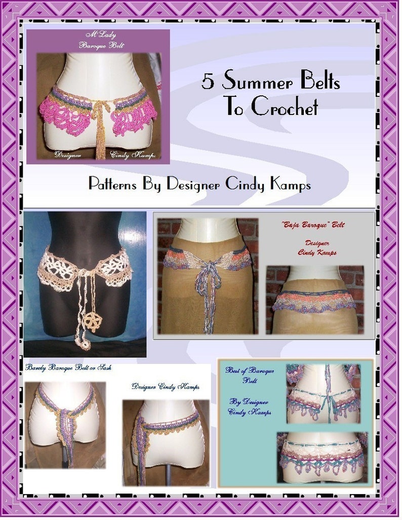 5 Summer Belts to Crochet