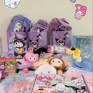 Ultimate Sanrio Mystery Box, simpatica scatola regalo kawaii, articoli di cancelleria Sanrio, scatola a sorpresa in stile Sanrio