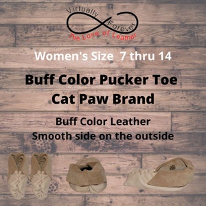 Women's Granada Leather Eastern Woodlands Traditional Native American Pucker Toe Smooth Moccasin along with FREE LEATHER POUCH image 3