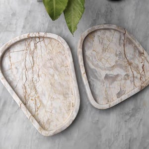 Irregular Marble Tray, Decorative Display, Jewelry Organizer