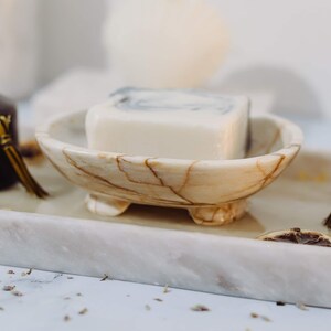 Marble Soap Holder for Tubs and Showers| Handmade Soap Dish Tray ...