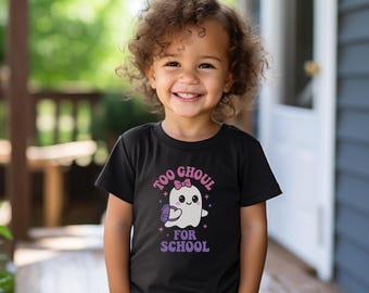 Too Ghoul for School Toddler Tee: Baby Ghost Halloween