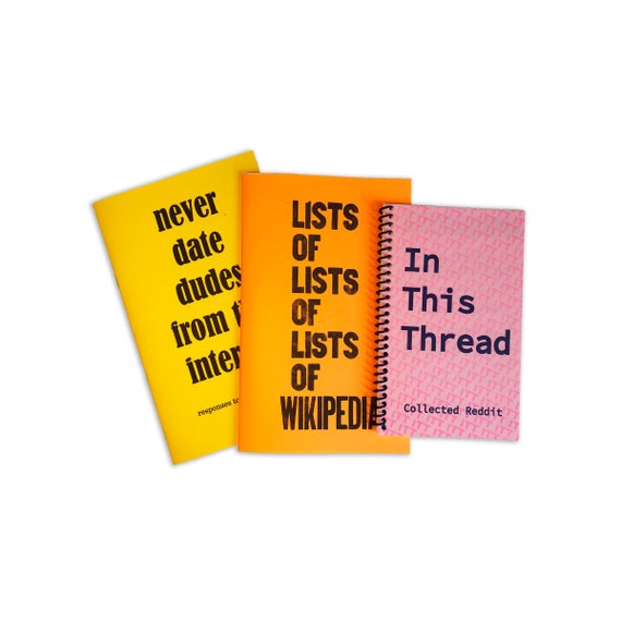 Internet Zine Pack Craigslist Wikipedia Reddit Etsy
