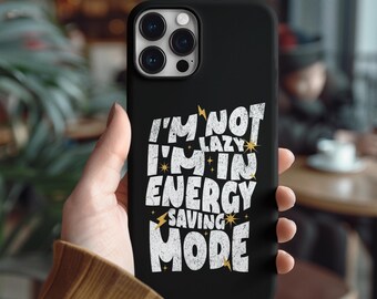 I'm Not Lazy - Tough Cases - Black - For Samsung, Pixel & iPhone - Multiple Sizes - Gothic Phone Case, Witchy Vibes Cell Phone Cover