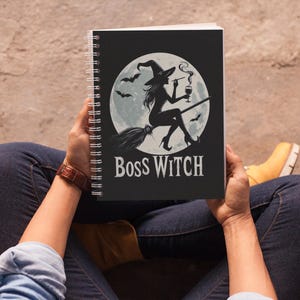 Boss Witch - Spiral Notebook - Ruled Lined Pages for Busy Witches & Creatives, Journal for Spell Planning and Daily Thoughts
