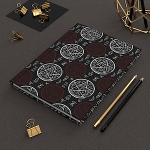 Mystic Emblems - Hardcover Gothic Matte Journal- Gothic Journal, Witchy Notebook, Gothic Notepad, Alternative Notebook, Positive Affirmation