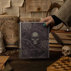 Thorned Elegance - Spiral Journal Notebook - Ruled Lined Pages for Busy Witches & Creatives, Journal for Spell Planning and Daily Thoughts