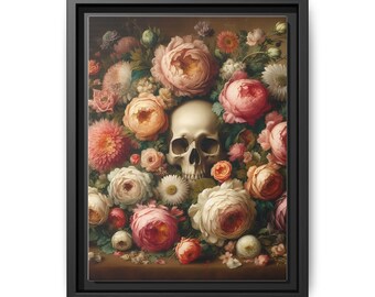 Veil of Decay - Framed Matte Canvas Art, Gothic Home Décor, Cottagecore Wall Art, Gothic Wall Art, Gothic Canvas Art, Gothic Wall Decoration